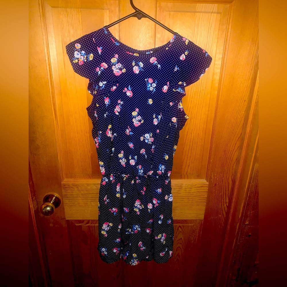 Small navy blue Ing romper from Dillard’s